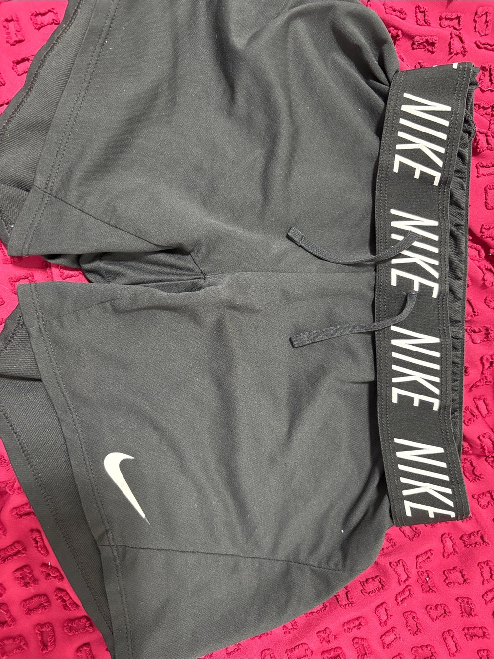 Nike Black Shorts with Branded Elastic Waistband